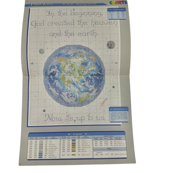 A Heavenly View Of Planet Earth Cross-Stitch Pattern Book By Kyle Hollingsworth - Picture 4 of 7